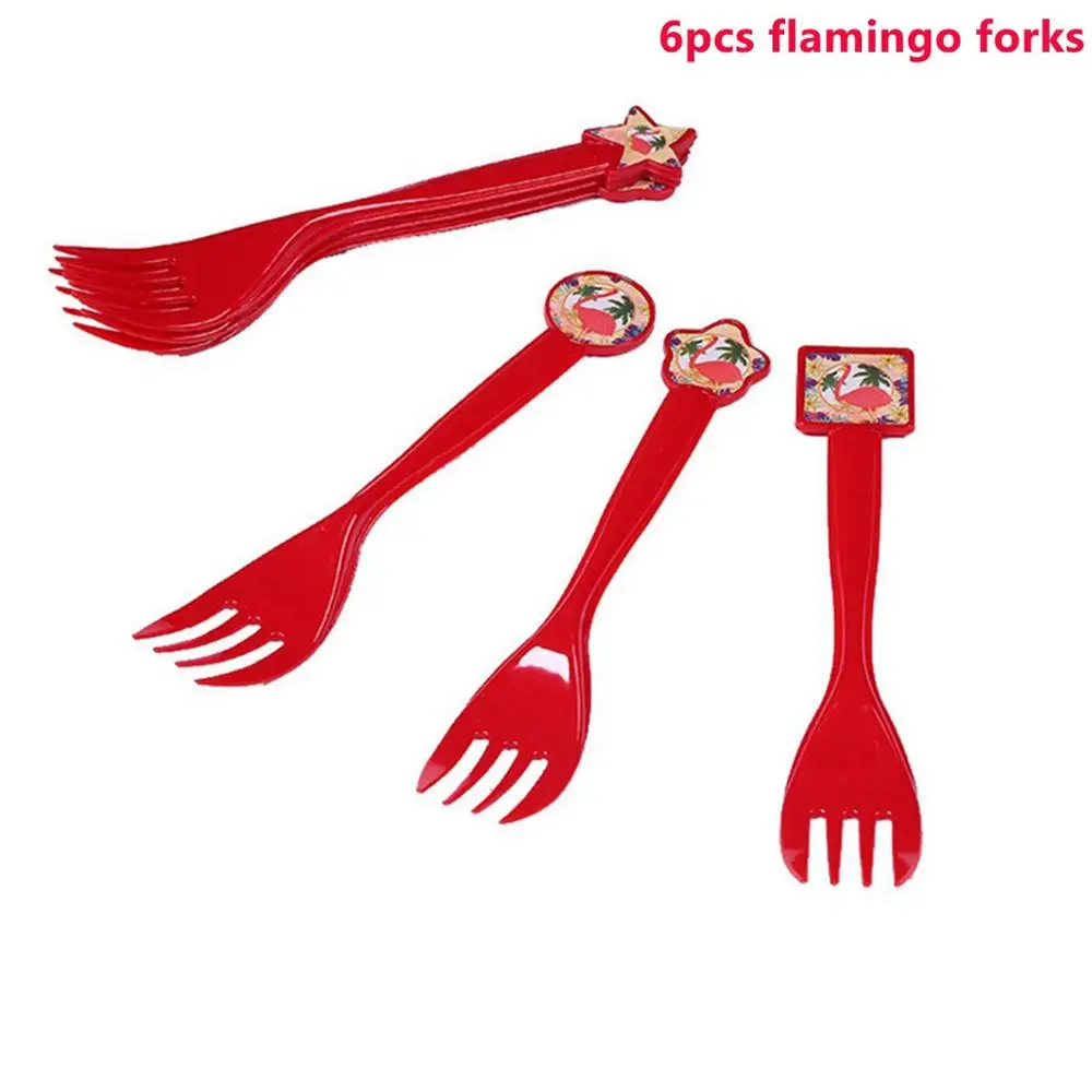 Flamingo Forks Taoup 68*48 см Розовый фламинго Photo Booth рамки День рождения Декор поставки летняя Гавайская участник Luau тропический Фотокабины реквизит - Цвет: Flamingo Forks