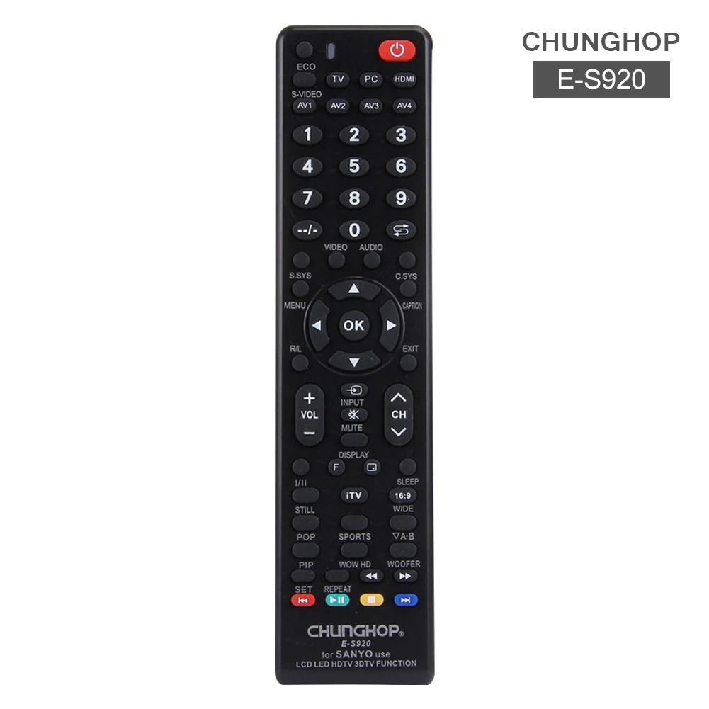 

New Universal Remote Control E-S920 For SANYO Use LCD LED HDTV 3DTV Function