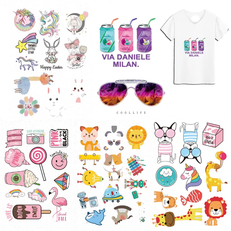 Милая самодельная нашивка набор для переноса утюгом нашивки с животными одежды