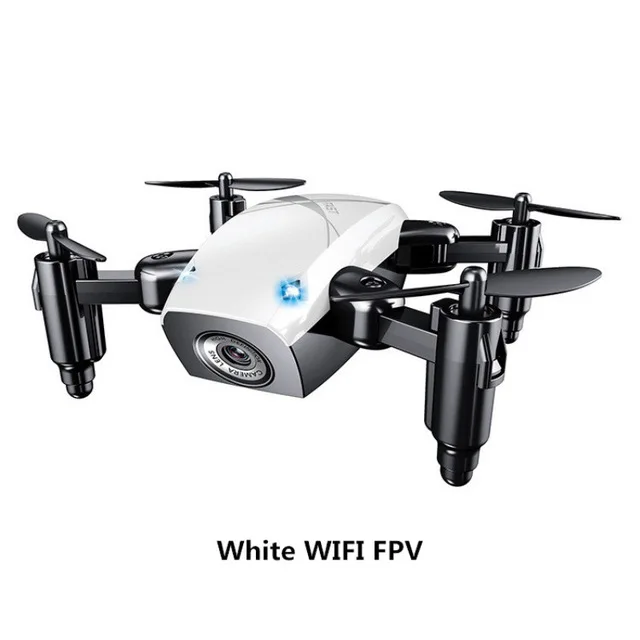 white wifi fpv Мини милый складной wifi FPV RC Drone S9 с wifi камерой в режиме реального времени Трансмиссия 3d флип Безголовый режим vs KY901 JY018 детский подарок - Цвет: white wifi fpv
