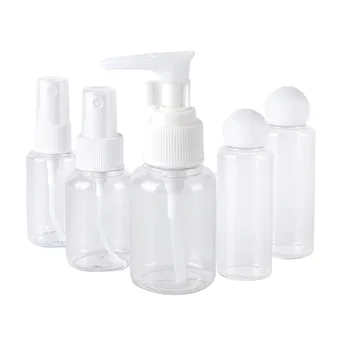

High Quality Outdoors Travel Washable Refillable Transparent Cream Lotion Spray Carry Empty Sub-Bottle Cosmetics Dispensers Tool