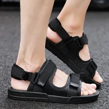 Летние вьетнамские сандалии; трендовые шлепанцы; мужские шлепанцы; сандалии; нескользящая Уличная Повседневная Верхняя одежда; Новинка года; стиль