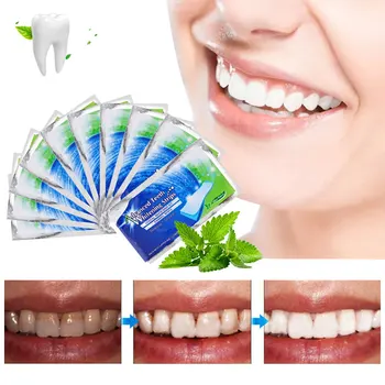 

3D Teeth Whitening Strip Remove Spots Dirt Oral Hygiene Care Kit Tooth Stick Perfect Dentist 14/28PCS