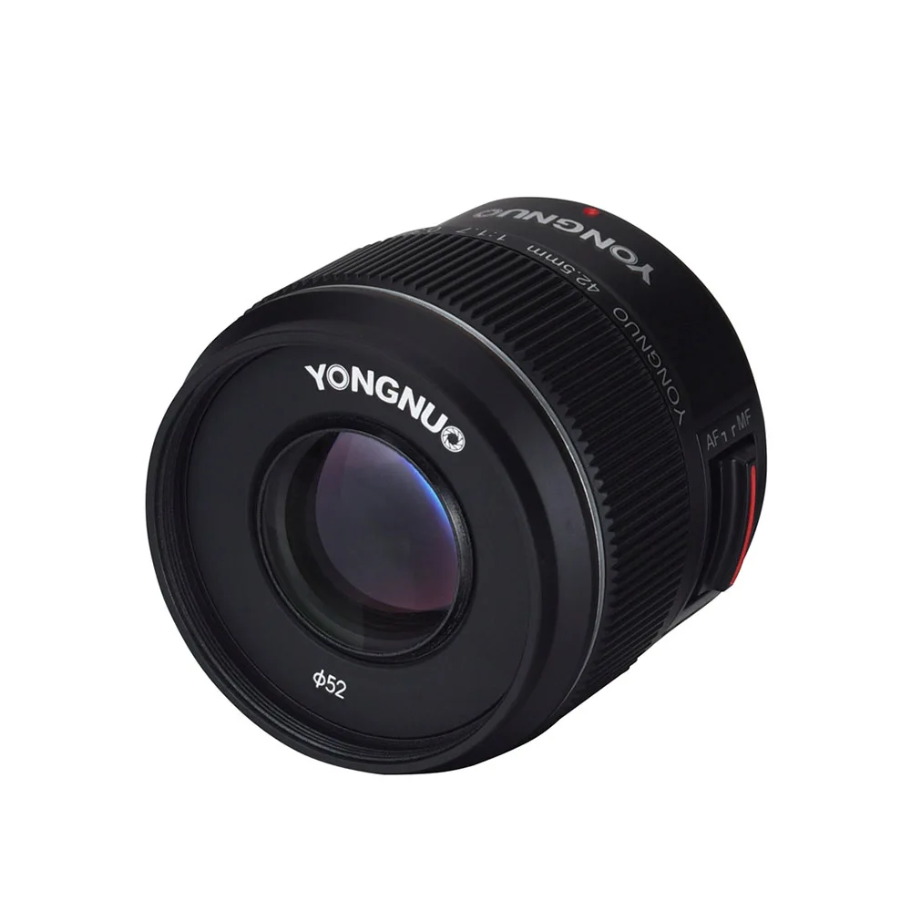 YONGNUO yn42 5 мм F1.7M Большая диафрагма AF объектив MF стандартный основной для Olympus E M5 Mark