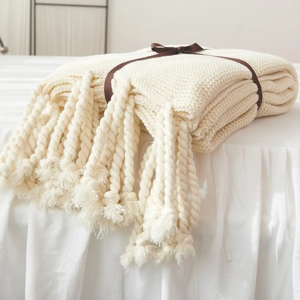 Nordic Knitted Throw Thread Blanket On The Bed Sofa Plaid Travel Nap Blankets Soft Towel Bed Plaid Tapestry For Home Office