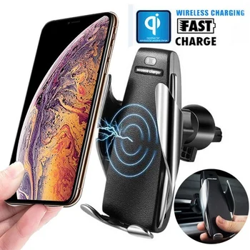 

Wireless Induction Charger Car Charger For iPhone 11 Fast Car Wireless Charging Car Phone Holder For Samsung S20 Xiaomi Mi 9