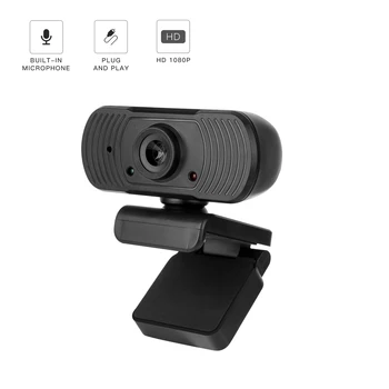 

HD 1080P Webcam Mini Computer PC WebCamera with Microphone Rotatable Cameras for Live Broadcast Video Calling Conference Work