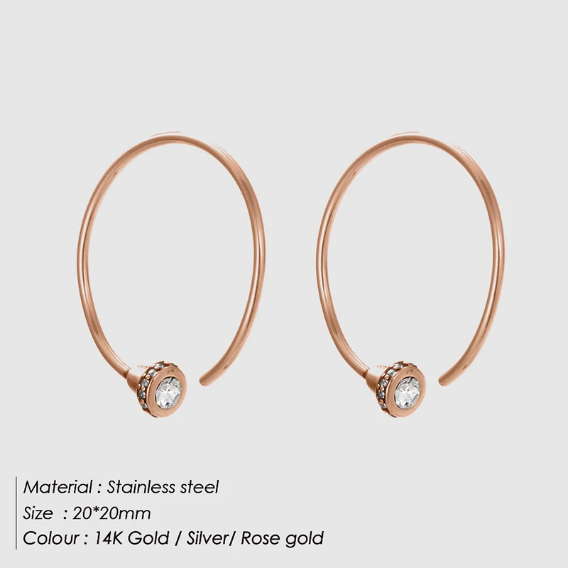 E-Manco, корейский стиль, серьги-гвоздики для женщин, серьги из нержавеющей стали, летние простые серьги, модные ювелирные изделия - Окраска металла: YE15766C2B0