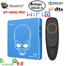Beelink GT-KING PRO WiFi 6 Amlogic S922X Smart Android 9,0 TV Box 4 Гб DDR4 64 Гб ROM Dolby Audio DTS 4K HD Hi-Fi медиаплеер