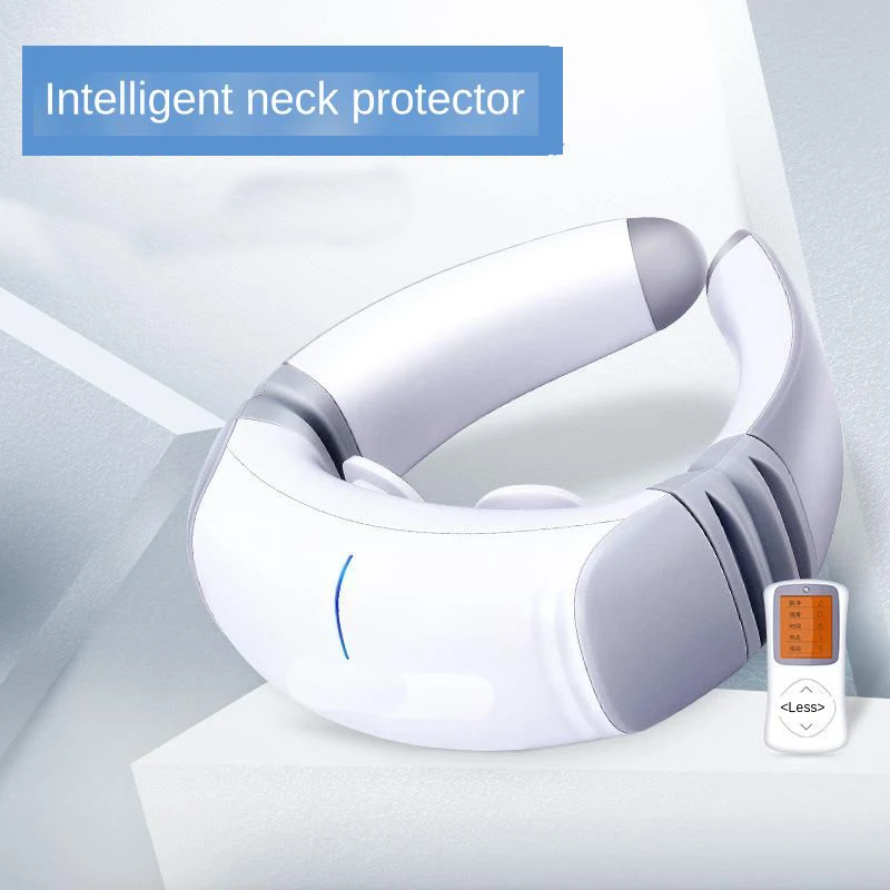  Electronic Pulse Cervical Massage Device Wireless Smart Vibration Kneading Hot Compress Massager Re - 4000404723343