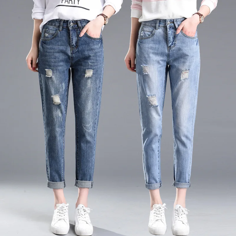 Jeans woman Plus Size Nine Stretch Jeans Women 2020 Summer