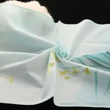 И розничная прекрасный цветение цветок Handky Чистый Хлопок Карманный квадратный дамы день рождения свадебный подарок аксессуар ткани носовой платок