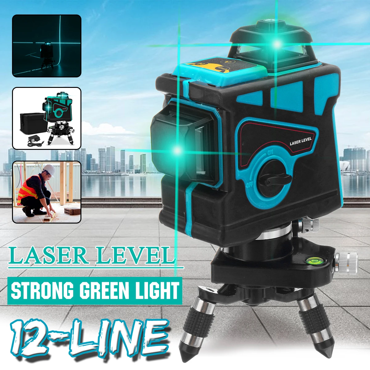 Rotary Laser Lazer niveau Cross Line rotatif Self Leveling professionnel Vertica