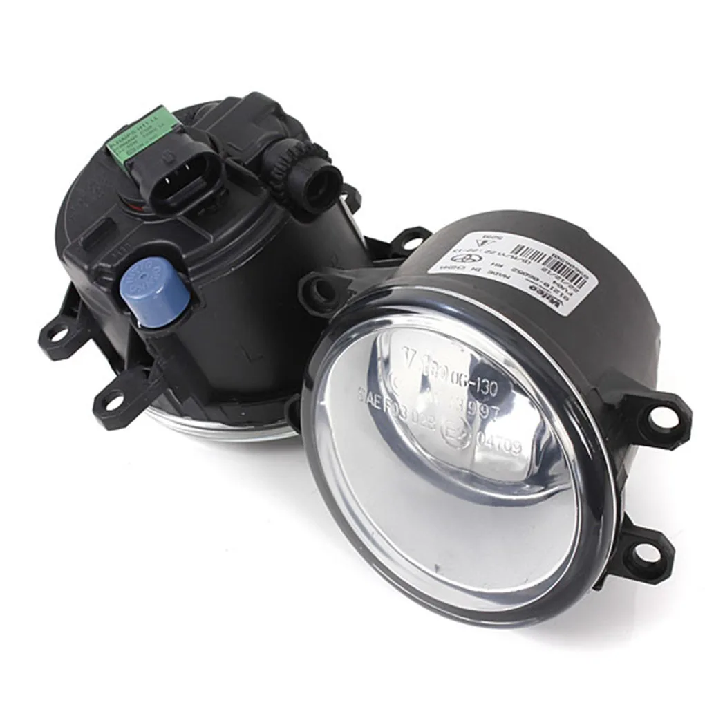 1 Pair Hatchback Front Bumper Clear Fog Lights Lamps +Switch Replacement for Toyota Yaris 06-08