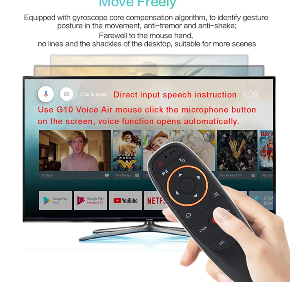 H96 MAX+ tv Box Android 9,0 Smart tv Box с G10 Voice Air mouse 4 Гб 64 Гб Rockchip RK3328 H.265 4K H96max Plus телеприставка