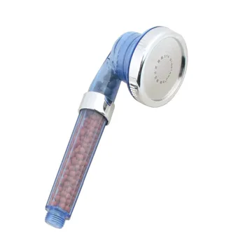 

High Pressure Anion Shower Head Adjustable 3 Mode nozzle Stone Stream Handheld Shower-Head Negative Ion Activated Ceramic Spray