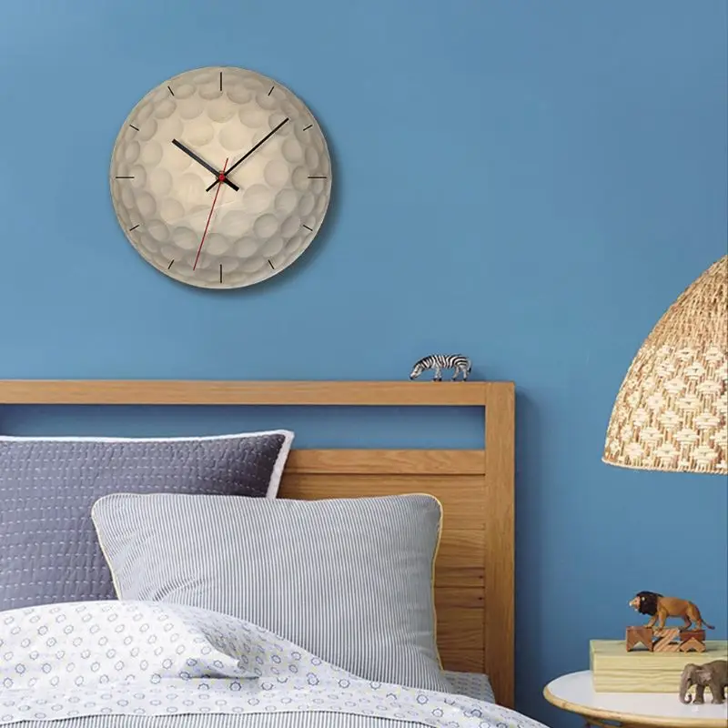 Wooden Wall Clock Sport Ball Style Mute Wallclock Home Room Decor Kids Gifts Home Decor Clock