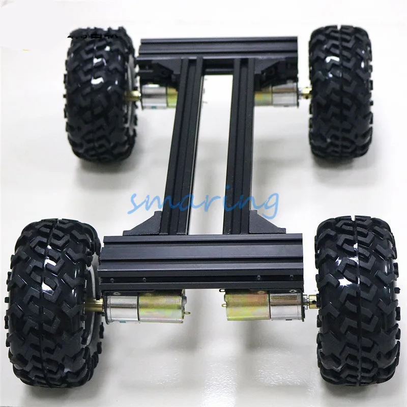DIY RWD Metal Smart RC Robot Car Chassis Base Remote Control Robot Chassis Base Kit