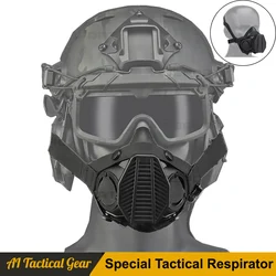 Outdoor Airsoft Protective Mask Special Tactical Respirator Replaceable Canister Tactical Airsoft Paintball Mask Military Games