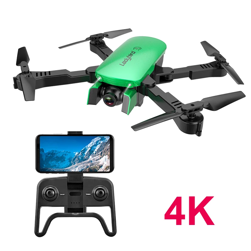 R8 Радиоуправляемый Дрон с HD камерой 4K WiFi FPV RC вертолет с безголовым режимом высокой фиксации Дрон Профессиональный Квадрокоптер игрушки для детей - Цвет: Green4K