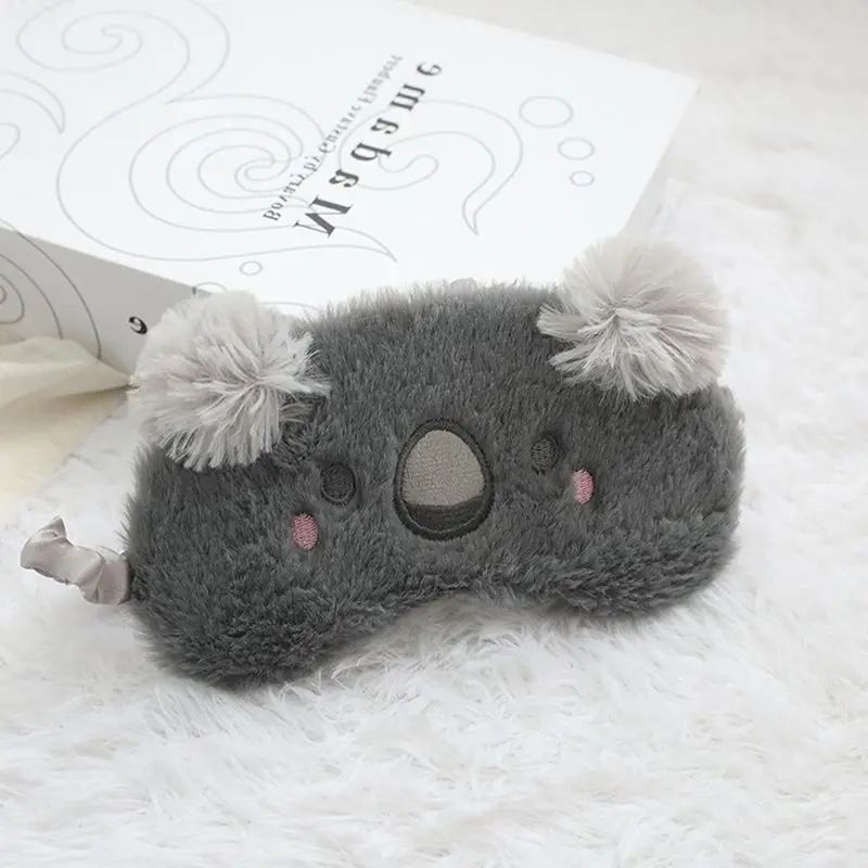 

Cute Ani ma l Plush Eye MA Sk Puppy Koala Sleep Eye MA