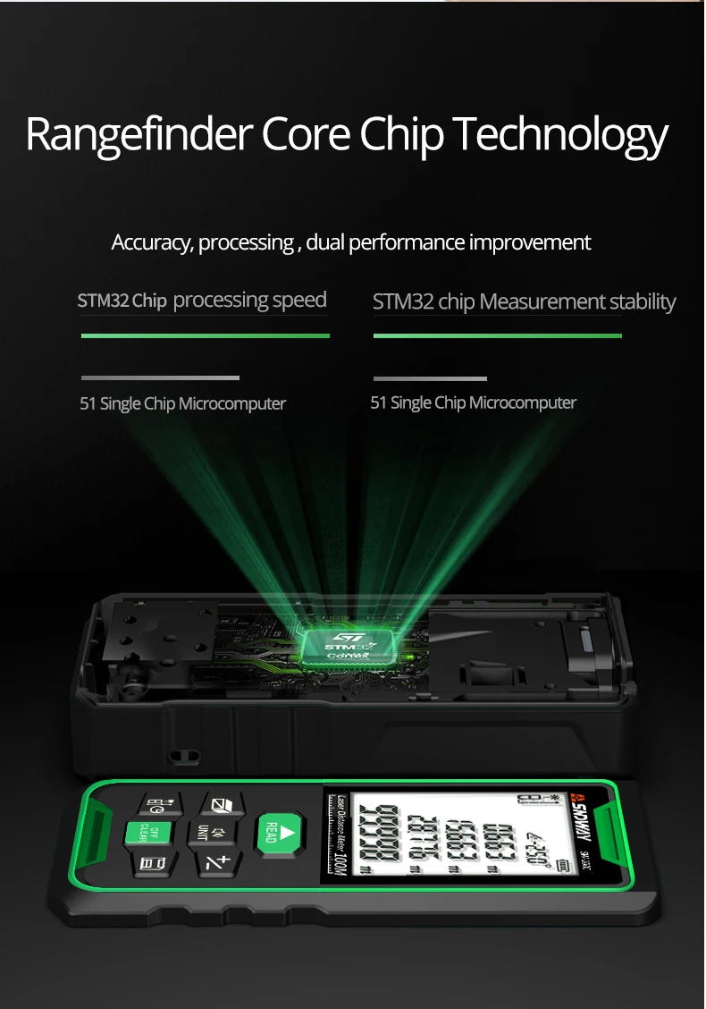 Лазер sndway дальномер зеленый луч дальномер 100 м 70 м 50 м дальномер Trena рулетка измерение угла