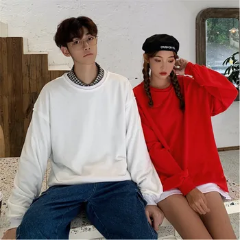

Lovers Men's Clothes Harajuku Winter Warm Streetwear Sweatshirt Thicken Hoodies Stranger Things Hip Hop Gym Men Fake Two Pieces