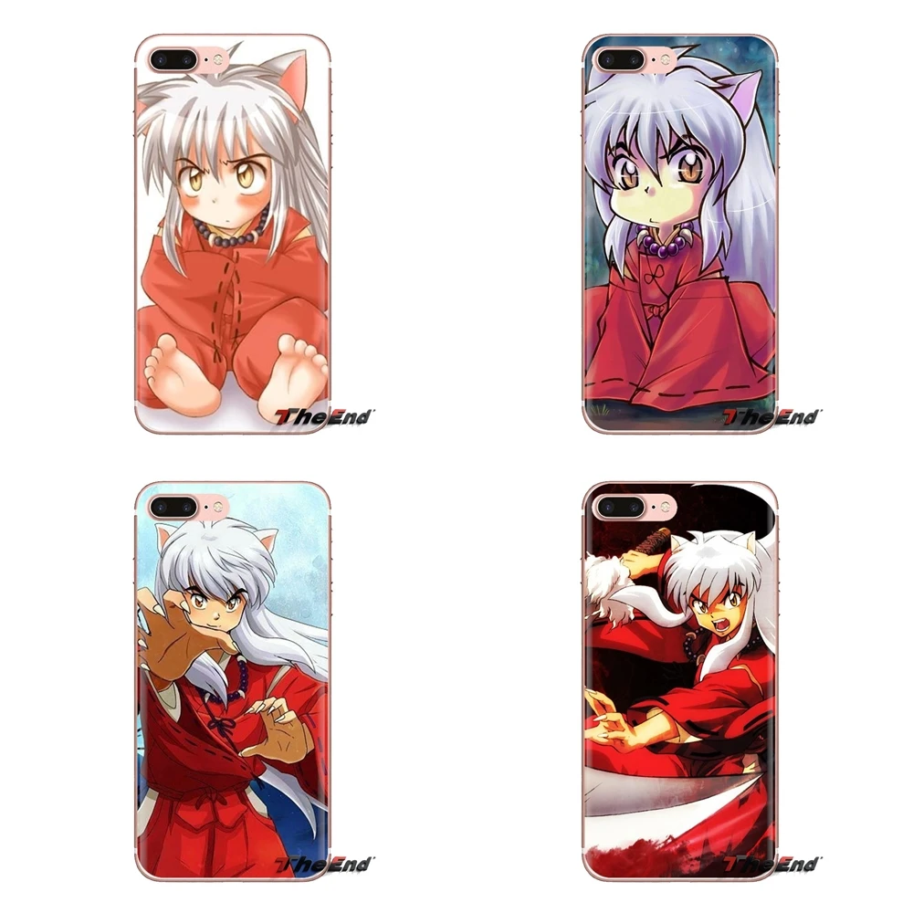 Inuyasha Transparent Soft Cases Covers For Sony Xperia Z Z1 Z2 Z3 Z5 compact M2 M4 M5 C4 E3 T3 XA Huawei Mate 7 8 Y3II |