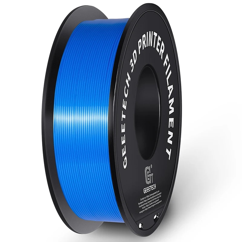 Geeetech PLA Silk Filament 1kg 1.75mm 3D Printer Plastic Material, Accuracy +/- 0.03mm, multiple colour, Fit Most FDM Printer 