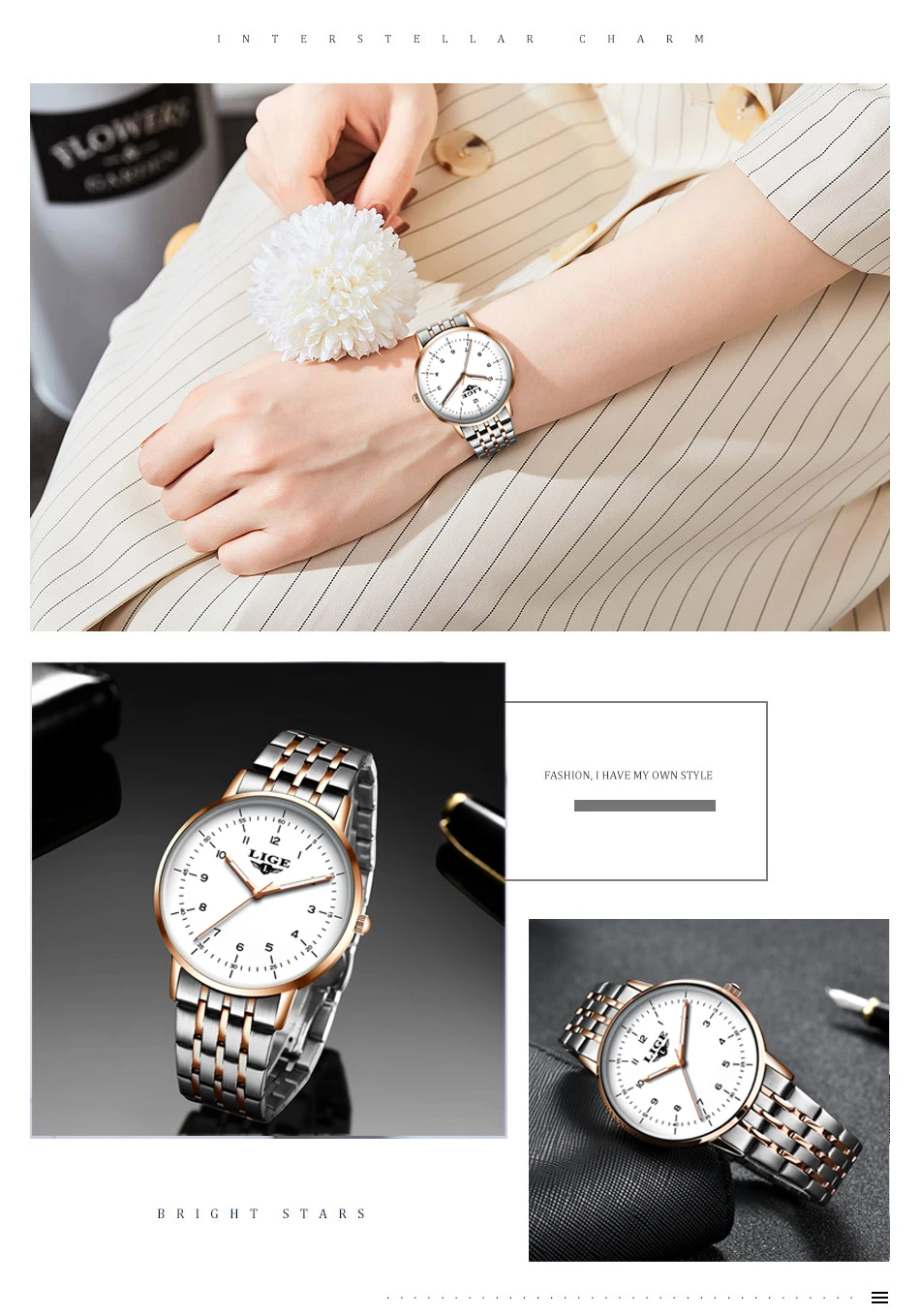 2020 New Fashion Watch Women LIGE Brand Ladies Creative Steel Women Bracelet Watches Female Waterproof Clocks Relogio Feminino