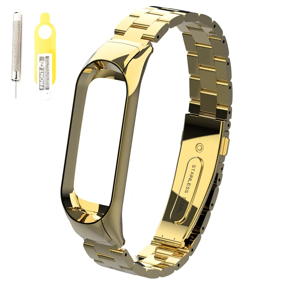 301-BXGSX-Gold E-ZONE mi band 3 металлический ремешок для Xiaomi mi Band 3 Браслет Смарт-часы Band 3 аксессуар - Цвет: 301-BXGSX-Gold