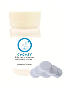 

50Pcs/Bottle Pool Cleaning Effervescent Tablets Efficient Germ Killing Purification Pool Cleaning Tablet Multifunctional Cleaner