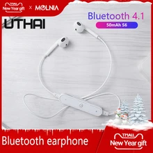 UTHAI D18 bluetooth-гарнитура 4,1 TWS Спортивная bluetooth-гарнитура для звонков в ухо двойное шумоподавление