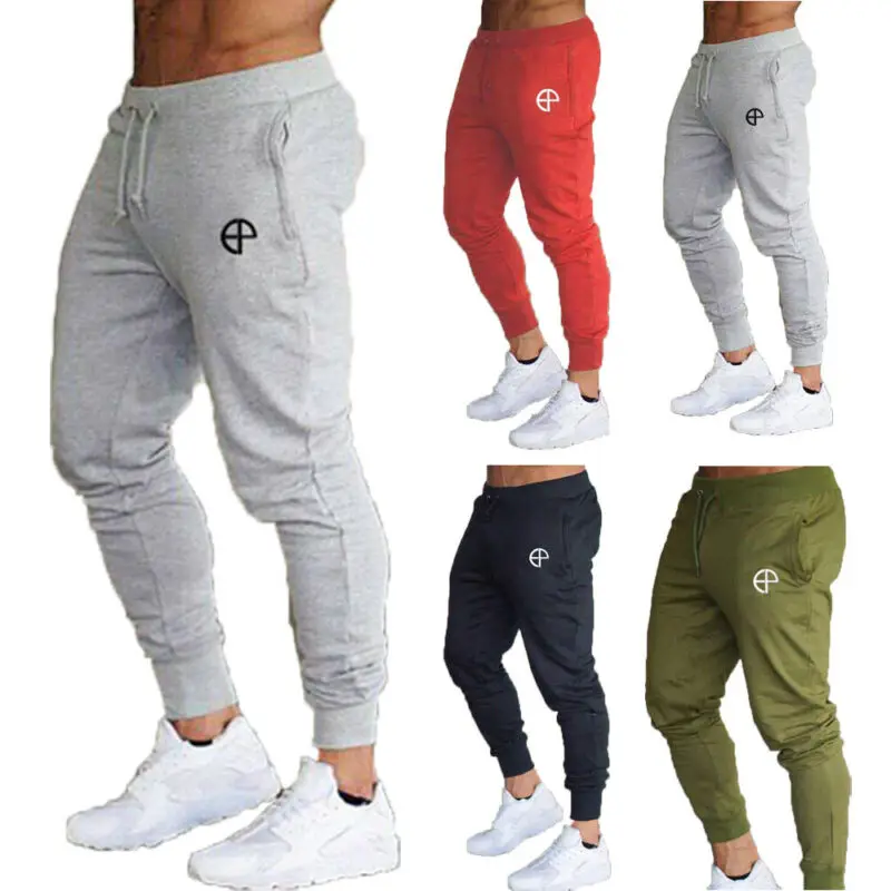 

Men Sport Running Pants Gym Slim Fit Trousers Fitness Jogging Gym Sweatpants Breathable Ankle-Length Pants