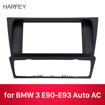

Harfey Double DIN Radio Fascia refitting Frame Stereo Panel for BMW 3 E90 E91 E92 E93 with Auto AC Dash CD Trim installation