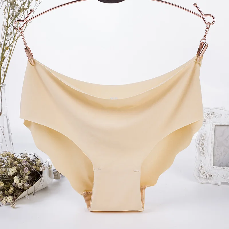 beige 1 Bonjean Бесшовные женские трусики нижнее белье женские удобные нижнее белье Модные женские трусы с низкой посадкой Прямая поставка - Цвет: beige 1