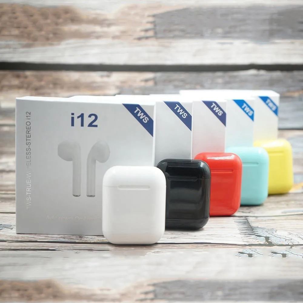 

i12 TWS Wireless Earphone Bluetooth 5.0 Headphones 12 Touch True Stereo Android headset Sport Earbud for iPhone 11 X 6S 7 8 Plus