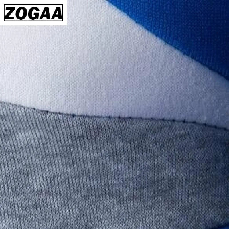 Мужские свитера ZOGAA повседневные облегающие хлопковые вязаные пуловеры с