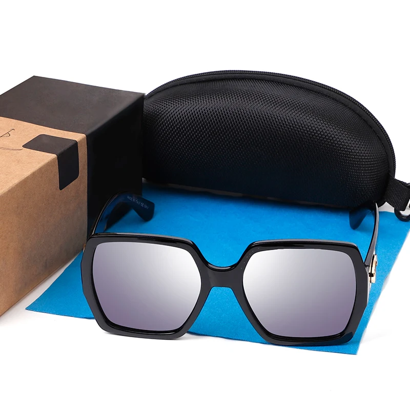 Роскошные поляризованные Большие женские очки Брендовые дизайнерские женские квадратные солнцезащитные очки для вождения для женщин UV400 Gafas аксессуары