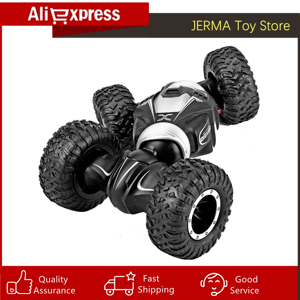 Радиоуправляемый автомобиль JERMA JJRC Q70 2 4 ГГц двухсторонний трюковый