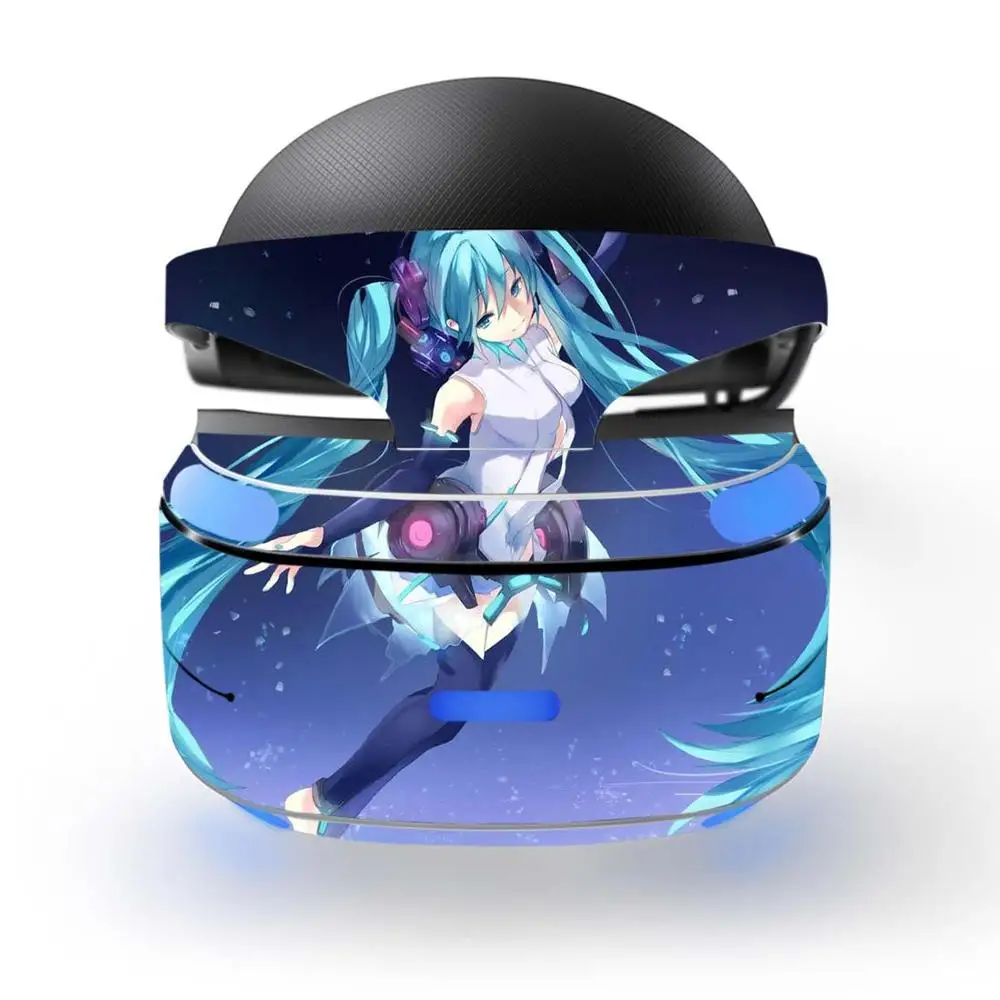 KPSVR0033 Hatsune Мику Съемная виниловая наклейка Кожа Наклейка Обложка протектор для Playstation VR PS VR PSVR Защитная Пленка Наклейки - Цвет: KPSVR0033