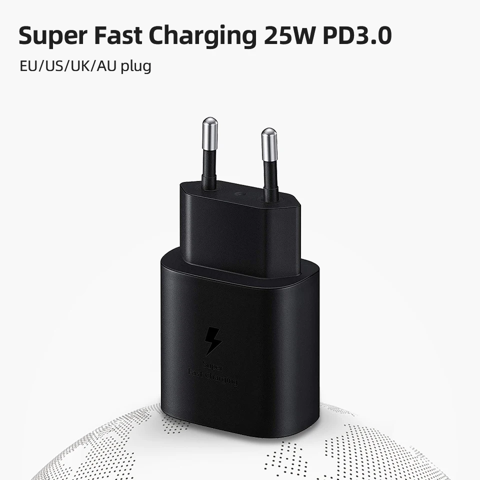 usb car charge Original Samsung S21 S20 5G 25w Charger Super Fast Charge Usb Type C Pd PPS Quick Charging EU For Galaxy Note 20 Ultra 10 5v 3a usb c