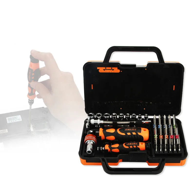 31-in-1 repair kit multi-angle ratchet screwdriver set family car mobile communication repair manual tool combination