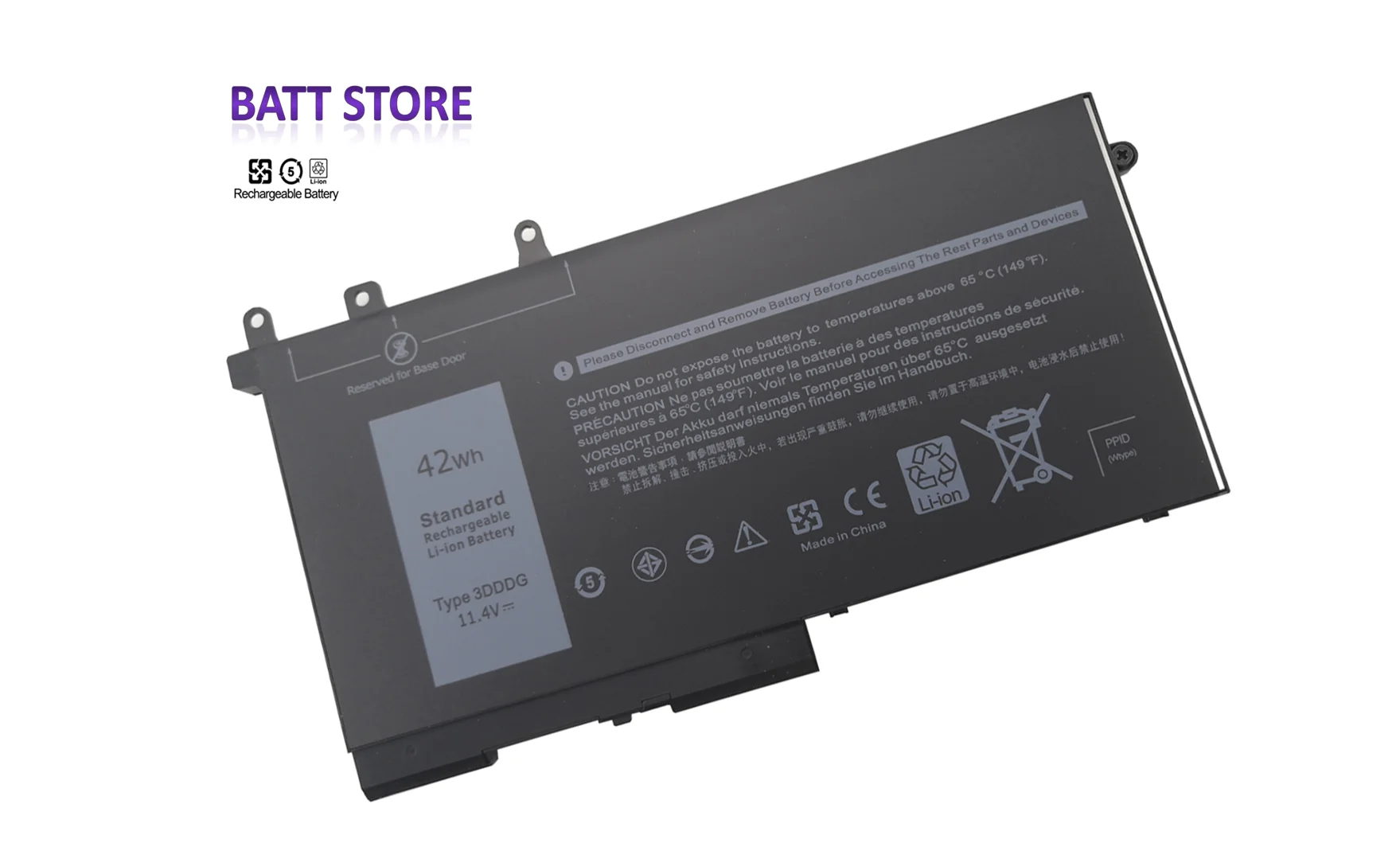3DDDG (42Wh) Батарея Совместимость с Dell Latitude 5280 E5280 5290 5480 E5480 5490 5580 5590 03VC9Y 45N3J подходит
