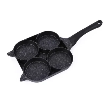 

4 Holes Portable For Induction Cooker Omelet Burger Restaurant Anti Scald Kitchen Cooking Tool Breakfast Non Stick Frying Pan