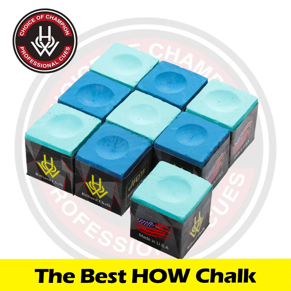 HOW Chalk Billiard Pool Cue Tailor-made Chalk Snooker Chalk Powder Pool Chalk 2 Pieces Per Box Professional Billiard Accessories