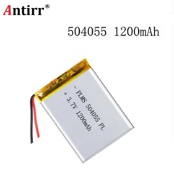 

504055 3.7V 1200mAh Rechargeable Li-Polymer Li-ion Battery For mp3 mp4 mp5 phone DVR GPS power bank IPTV lexand sa 5 054055