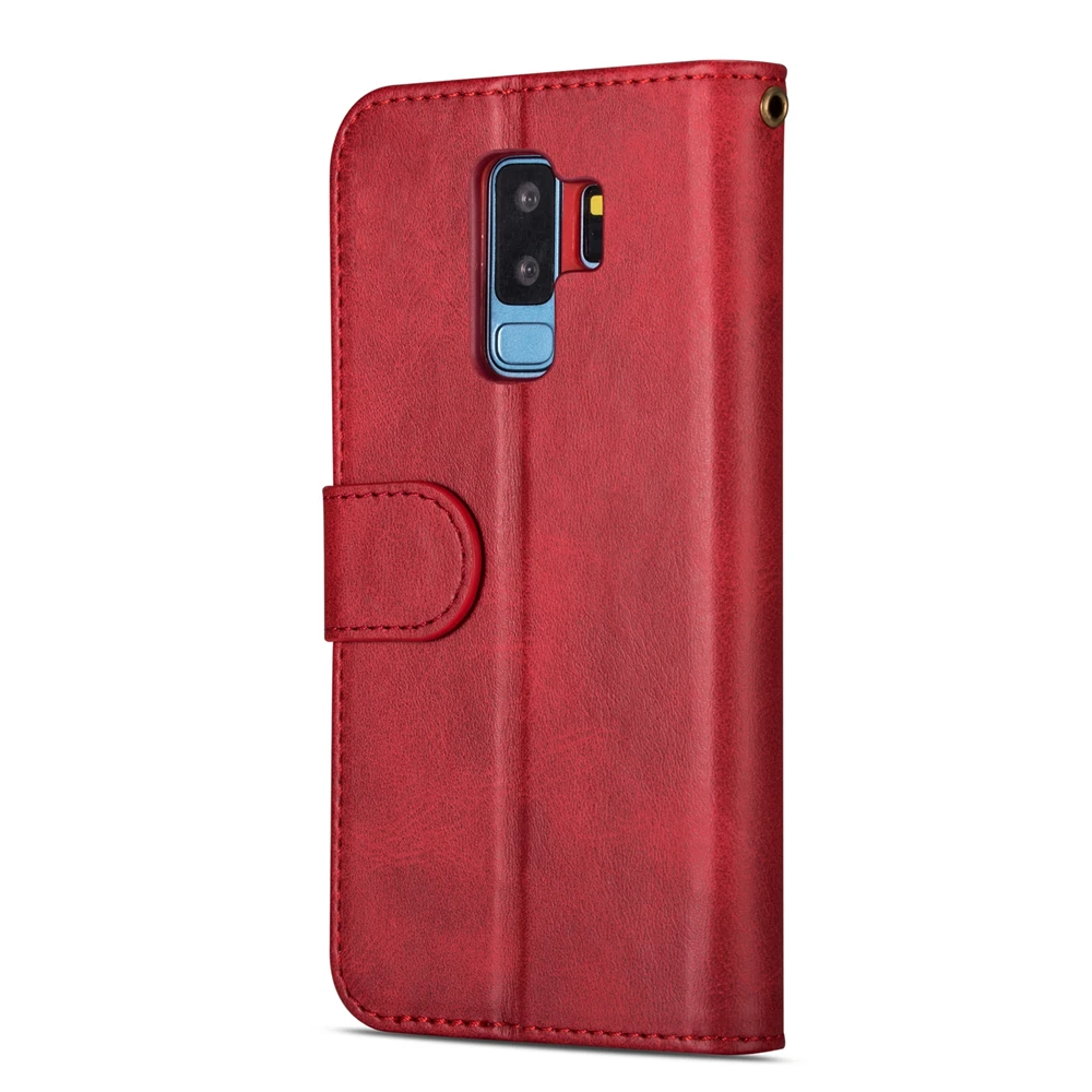Для samsung Galaxy S10 S9 S8 Plus 5G S7 S6 Edge S10e чехол из телячьей кожи с задней застежкой складной чехол-подставка для телефона