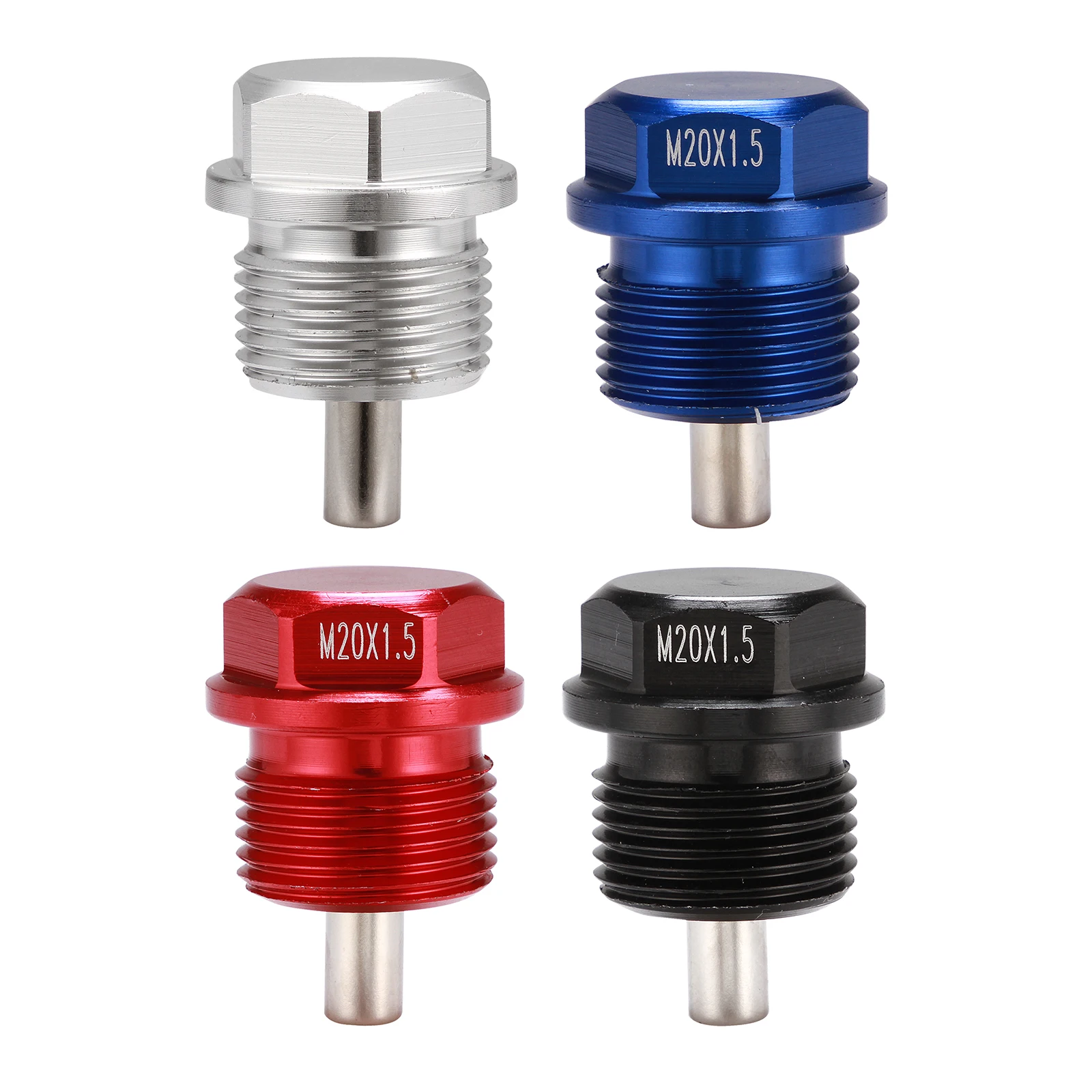 M20X1.5mm анодированный Магнитный сливной заглушка масла двигателя слив Картера затыкающий болт шайба комплект