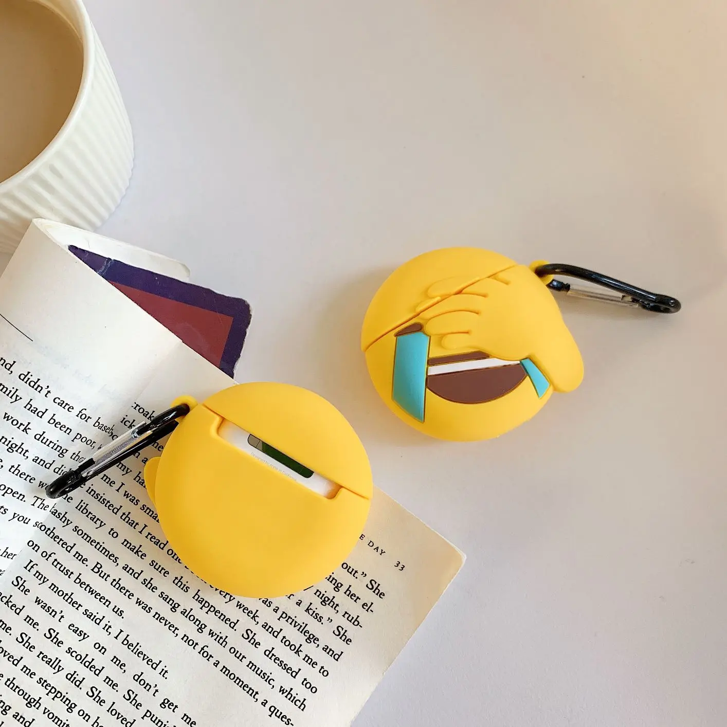 Madevil для Airpods Bluetooth Беспроводная зарядная Коробка Чехол улыбка лицо мягкий силиконовый наушник чехол для AirPods милые наушники чехол
